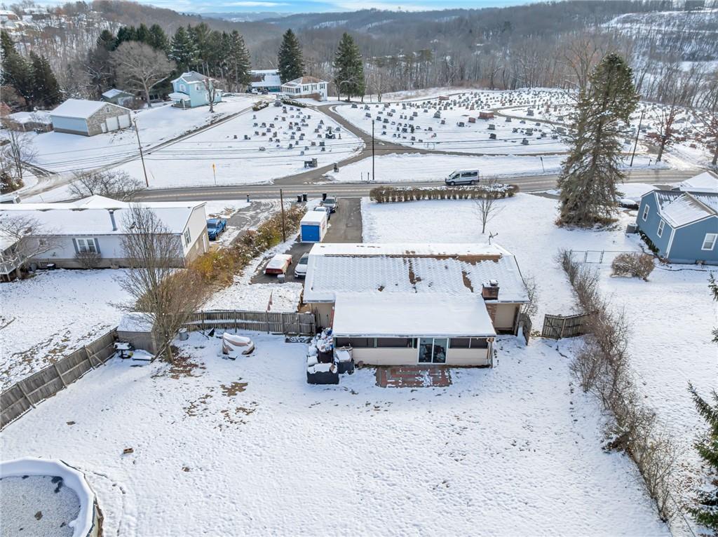 1281 Chapel Road Monaca, PA 15061 - Photo 33 of 34 Drone - Backyard
