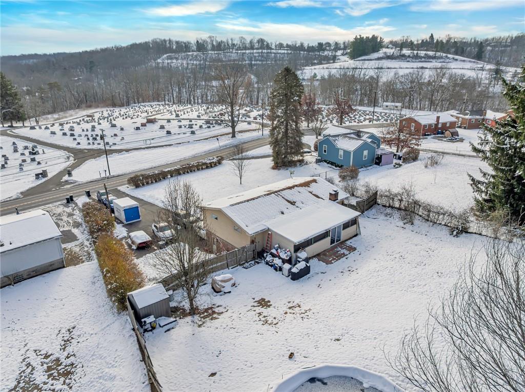 1281 Chapel Road Monaca, PA 15061 - Photo 34 of 34 Drone - Backyard