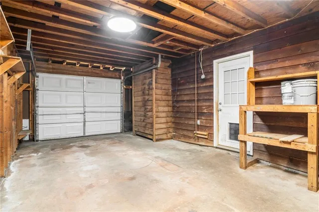 a view of room with chair and fireplace