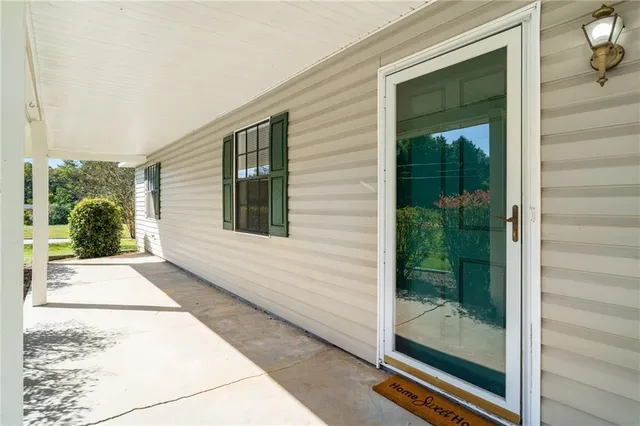a view of a house with a porch