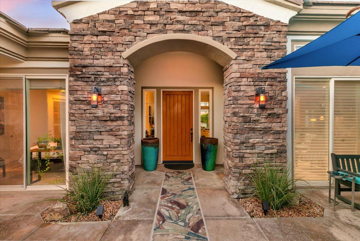 50 Toscana Way East Rancho Mirage, CA 92270 - Photo 9 of 87 010-Entry at Twilight