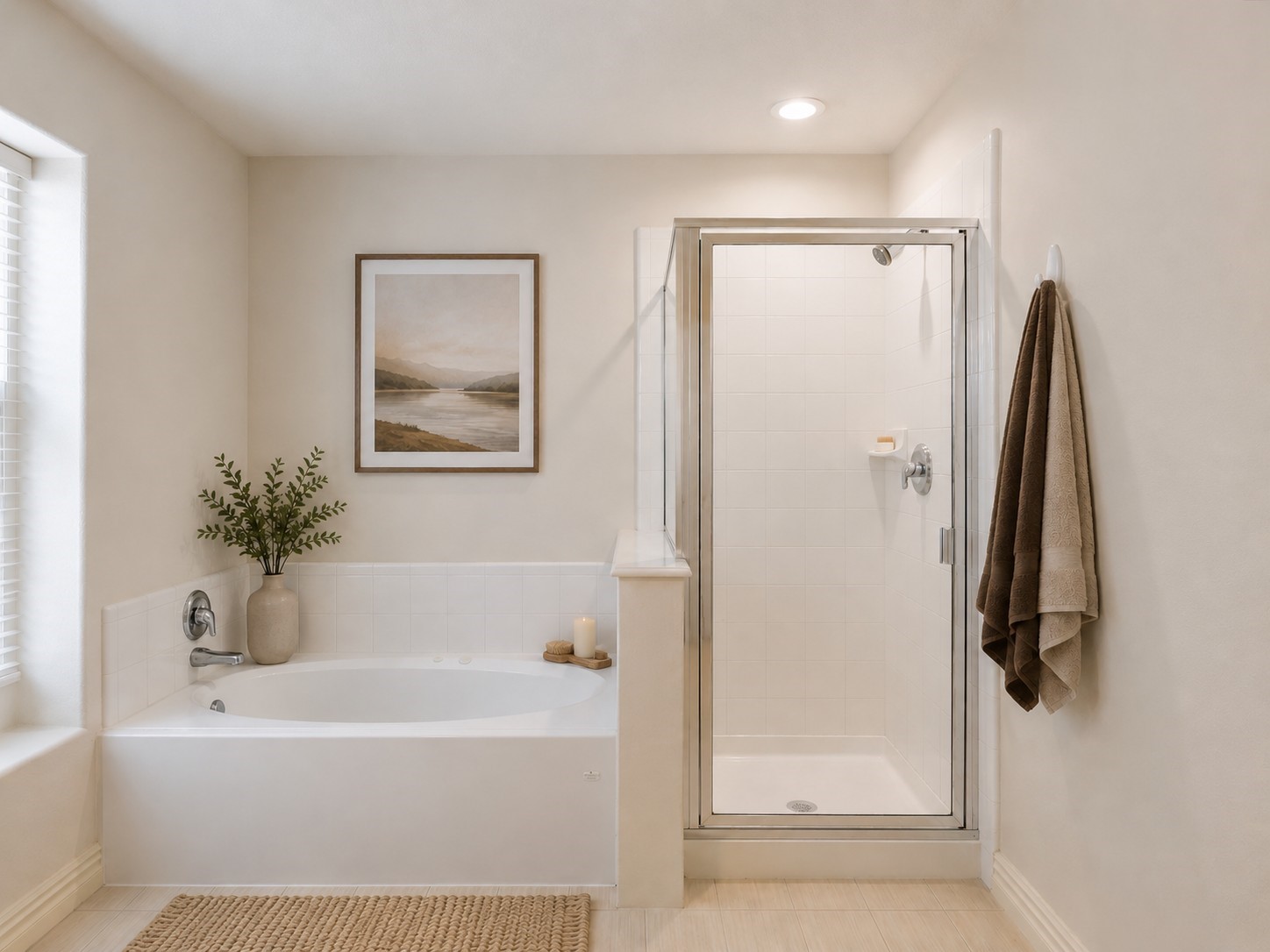 19422 Harvest Stream Way Houston, TX 77084 - Photo 24 of 41 Another view of the primary en-suite bathroom. AI-staged to help visualize the space.
