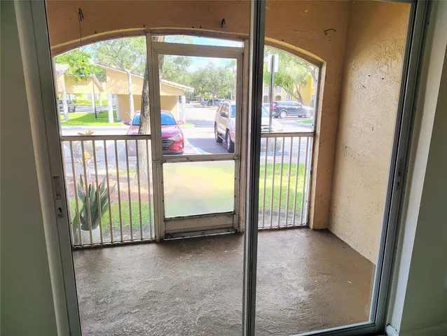 a view of an empty room