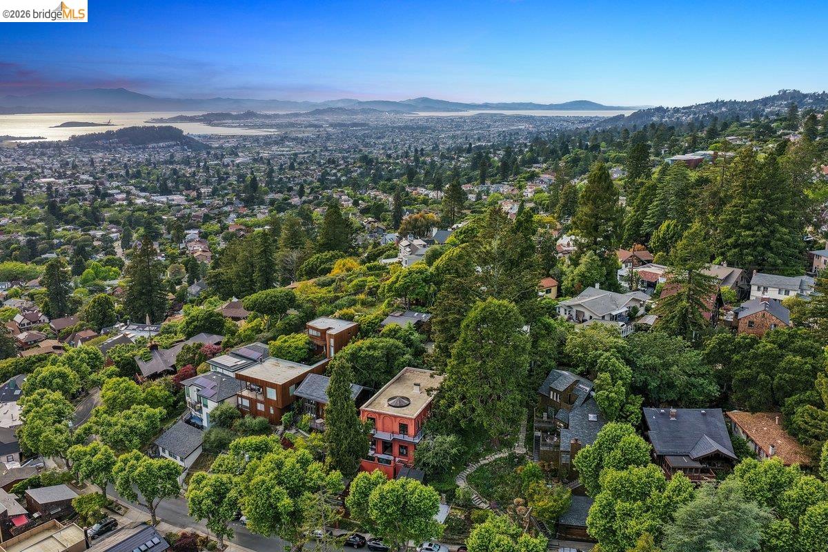 1049 Keith Avenue Berkeley, CA 94708 - Photo 77 of 79 an aerial view of residential house with outdoor space and trees
