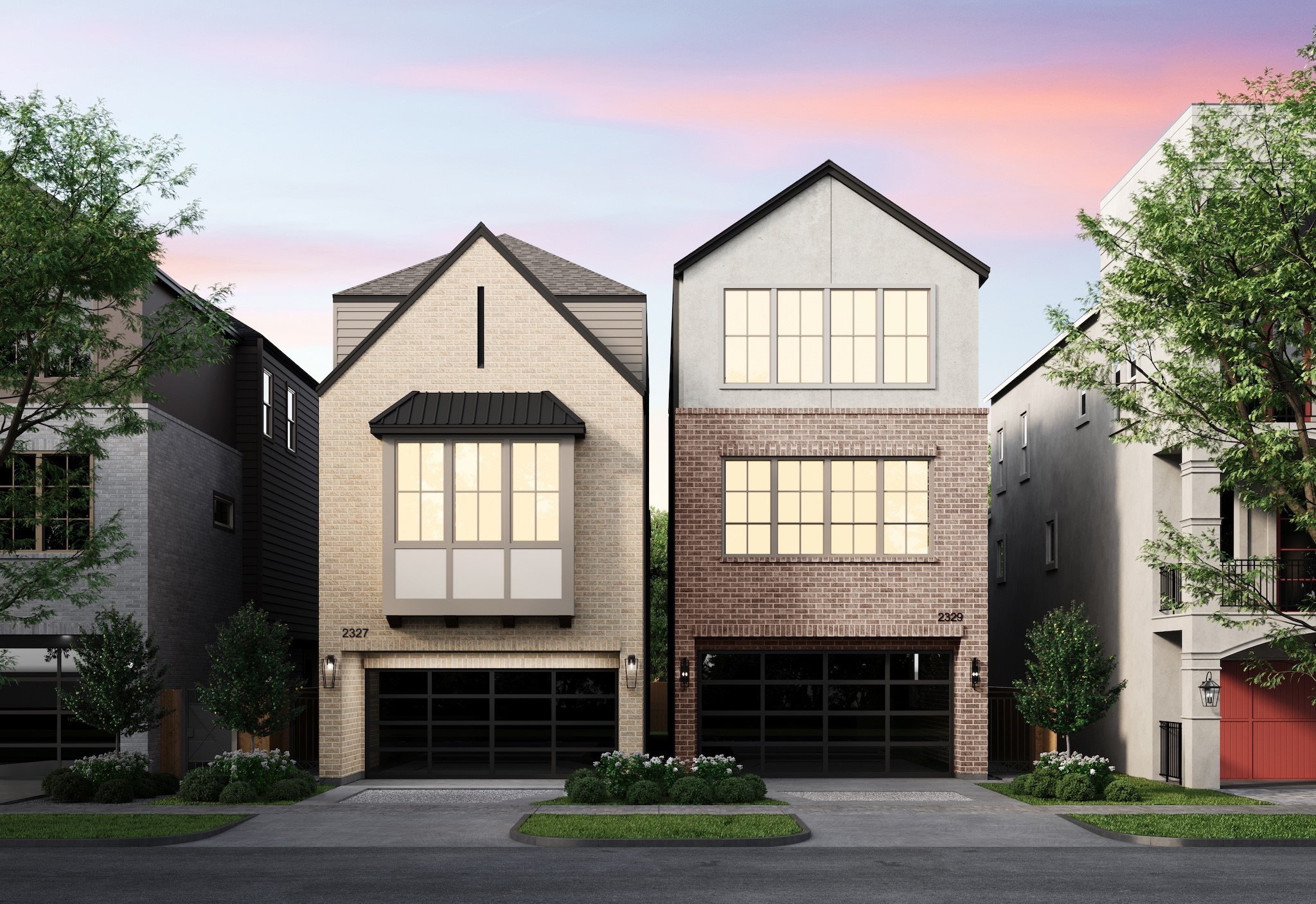 2327 Richton Street Houston, TX 77098 - Photo 1 of 50 Mazzarino is the 2023 Custom Builder of the Year by GHBA. Built-in the desirable Upper Kirby area. This residence features all of the high-end finishes you’ve come to expect from Mazzarino. A balance of luxury & modern-day living. This new luxury, energy-efficient home features 1st-floor living, kitchen wine bar, study, game room w/dry bar, a private driveway, & a modest backyard. Finishes include natural stone/quartz counters, Fisher Paykel appl, 2 luxurious primary closets, engineered wood floors & more!