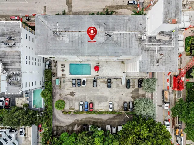 a view of a city with tall buildings