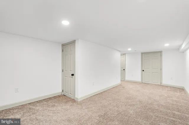 a view of an empty room