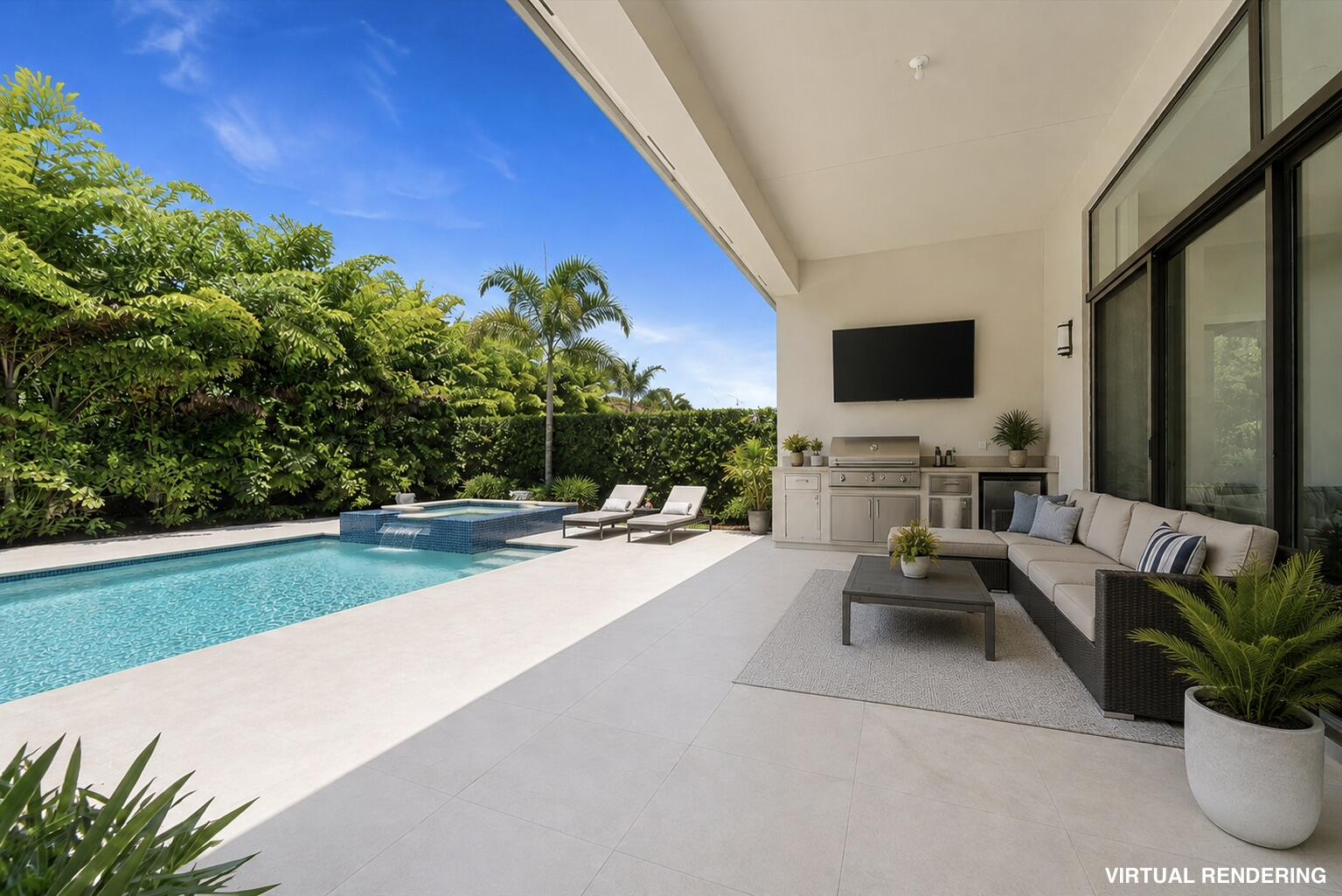 9273 Sunflower Mdw Road Boca Raton, FL 33434 - Photo 31 of 53 Pool Virtual Rendering