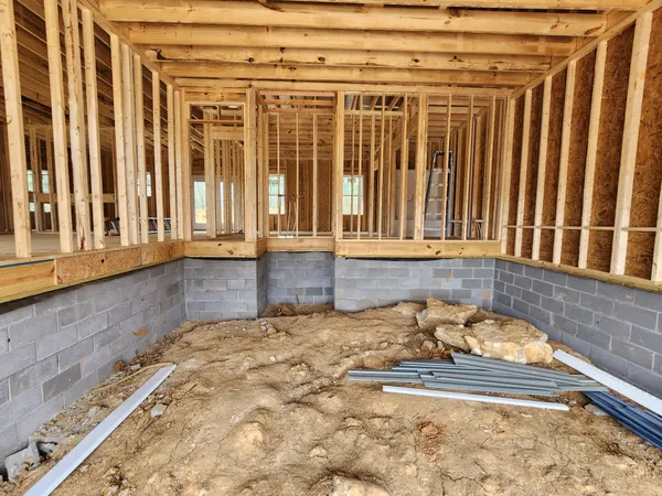 a view of a porch with seating space