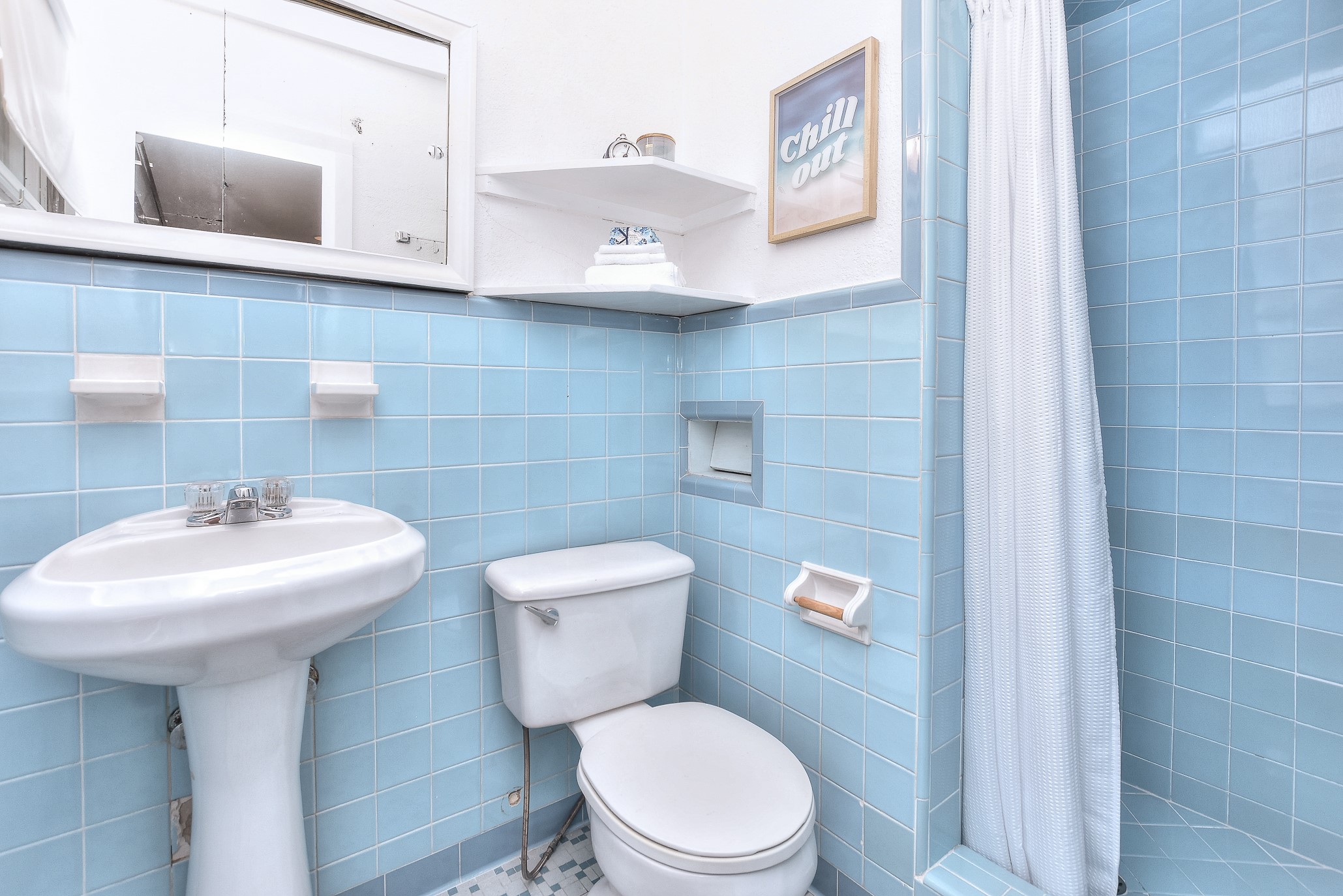 1309 Ridgemont Drive Austin, TX 78723 - Photo 20 of 35 Original vintage charm with walk-in shower in the primary bathroom