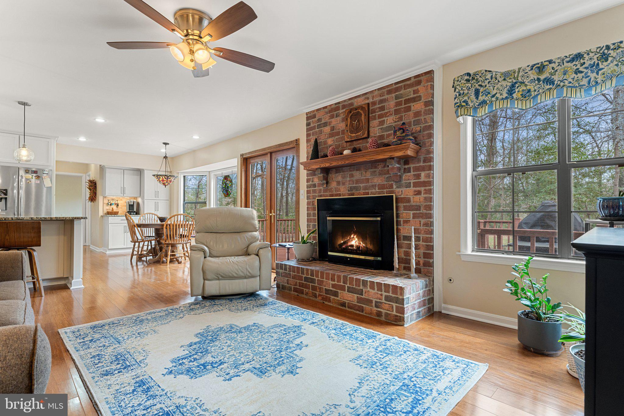 5035 Courtneys Corner Road Sumerduck, VA 22742 - Photo 26 of 71 Family room with wood burning fireplace