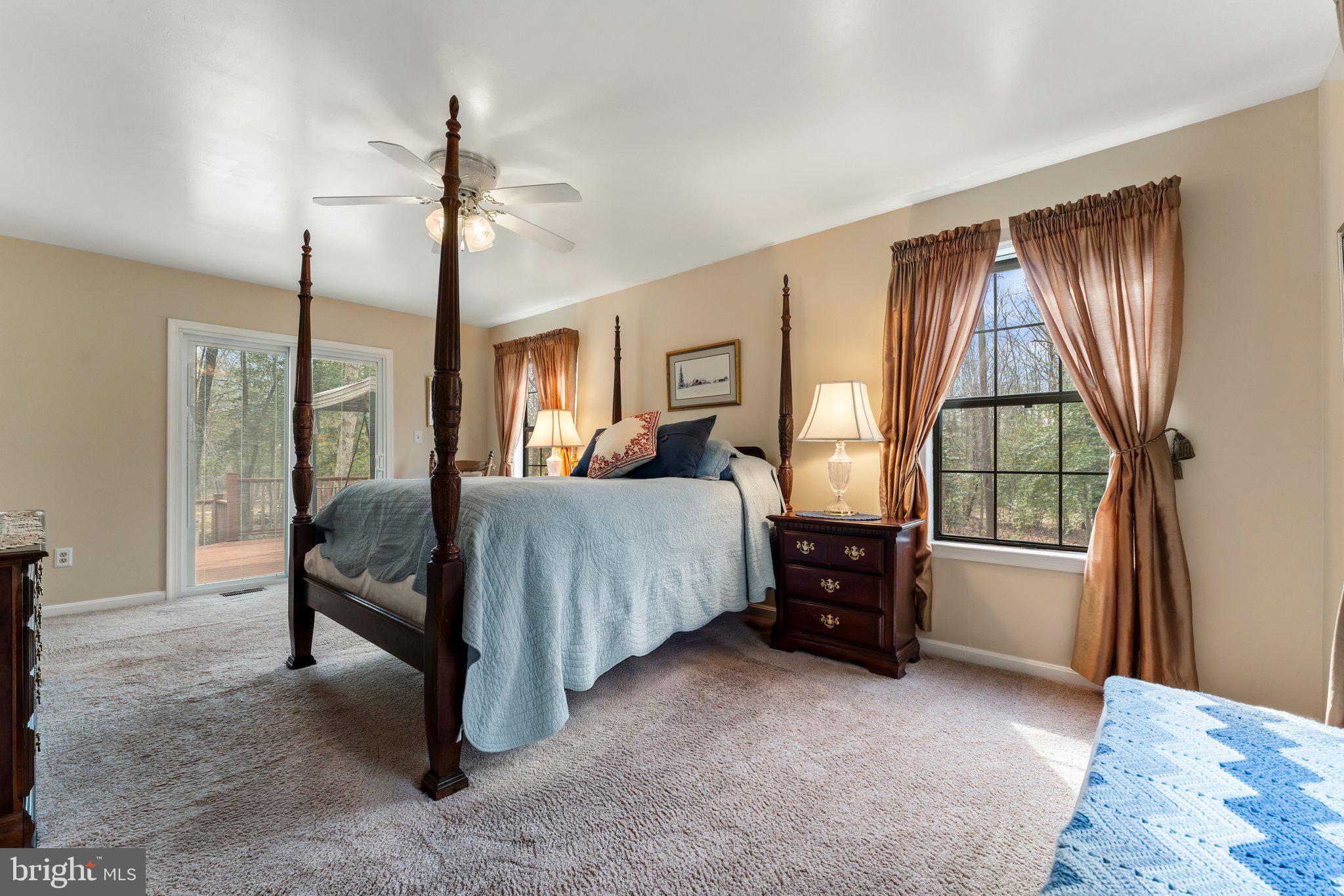 5035 Courtneys Corner Road Sumerduck, VA 22742 - Photo 32 of 71 Primary Bedroom with Deck Access