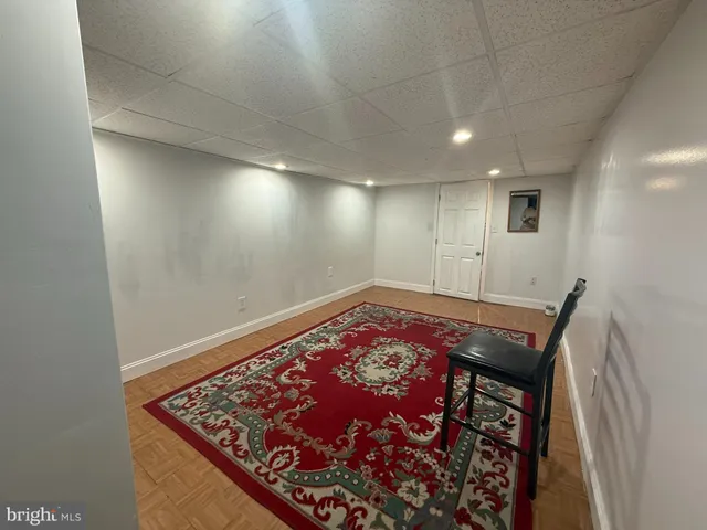 a view of a hallway with elevator