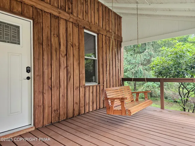 a view of outdoor space with seating space