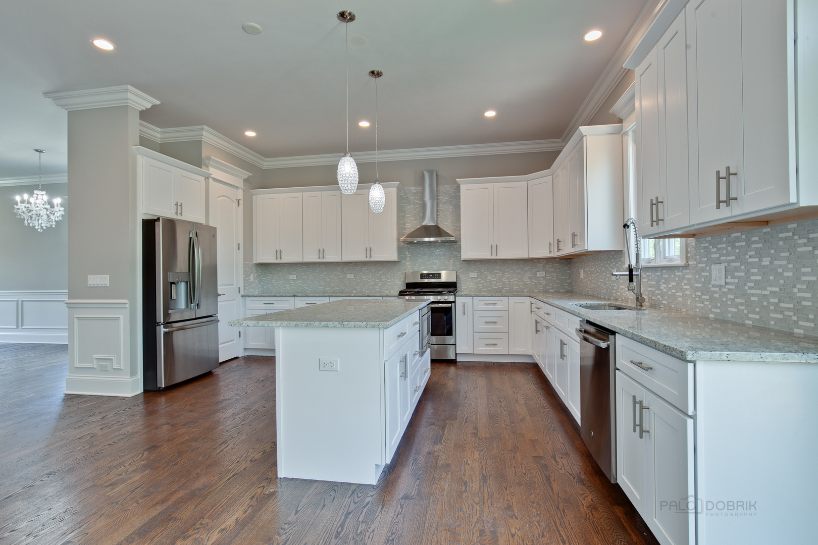 1747 Greenwood Road Glenview, IL 60026 - Photo 15 of 46 a kitchen with a refrigerator a sink and cabinets