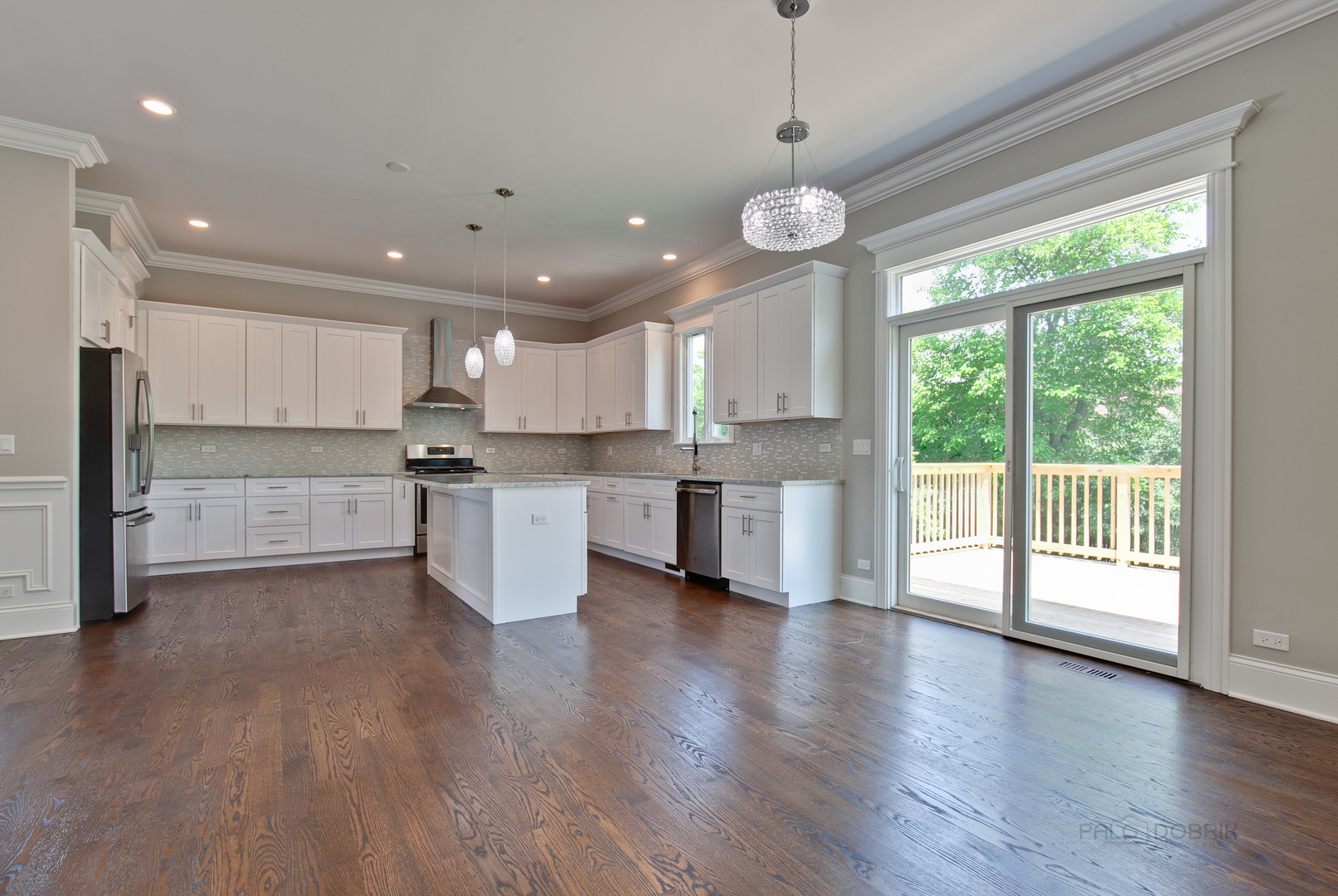 1747 Greenwood Road Glenview, IL 60026 - Photo 18 of 46 a view of a kitchen with wooden floor and a window