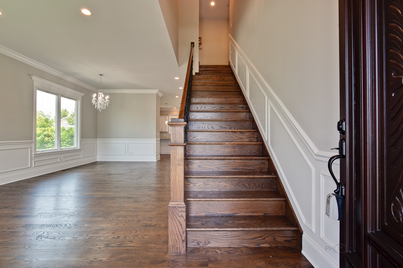 1747 Greenwood Road Glenview, IL 60026 - Photo 24 of 46 a view of entryway and hall with wooden floor
