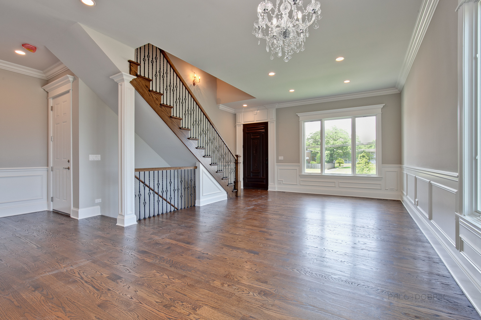 1747 Greenwood Road Glenview, IL 60026 - Photo 4 of 46 an empty room with wooden floor and windows