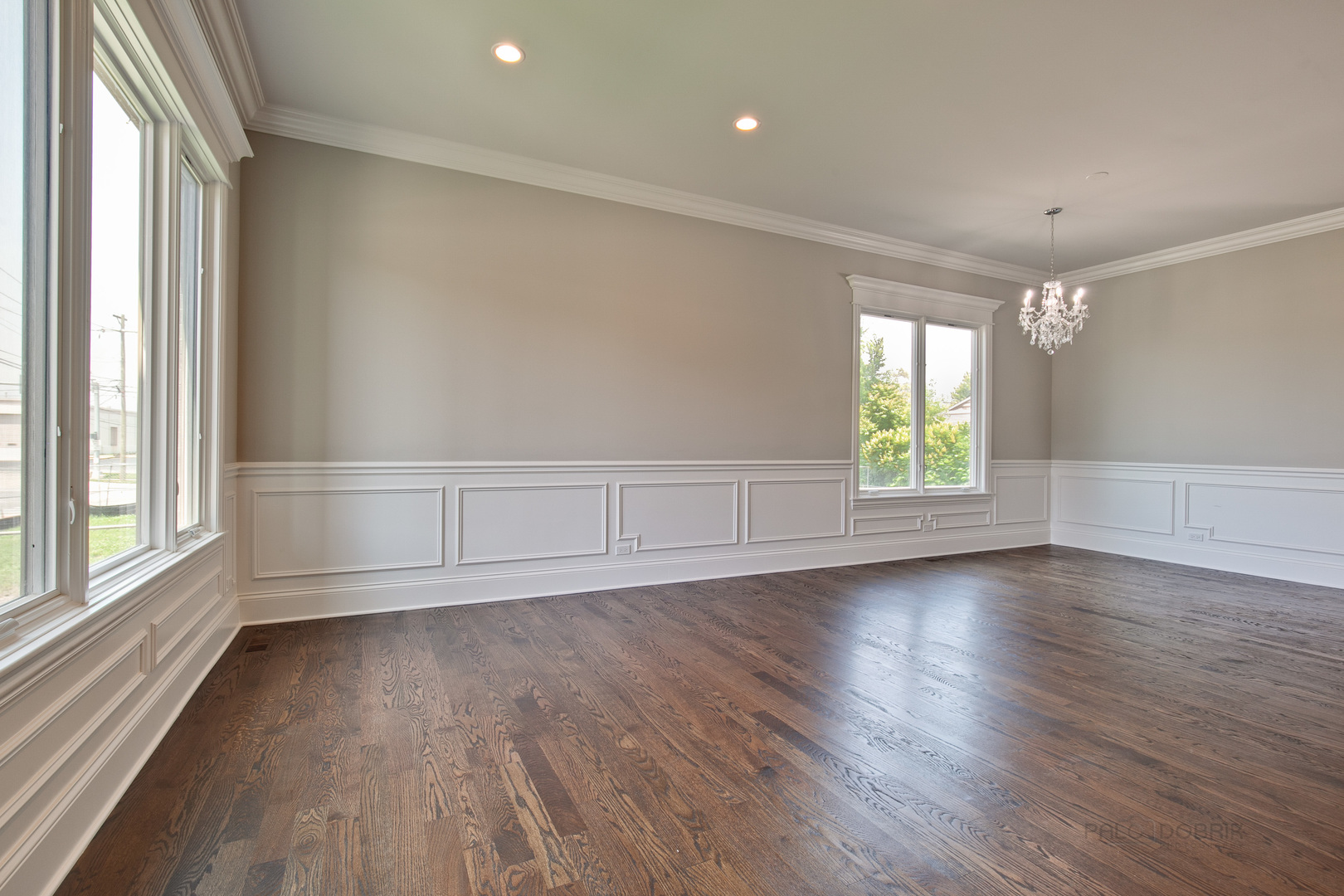 1747 Greenwood Road Glenview, IL 60026 - Photo 5 of 46 an empty room with wooden floor and windows