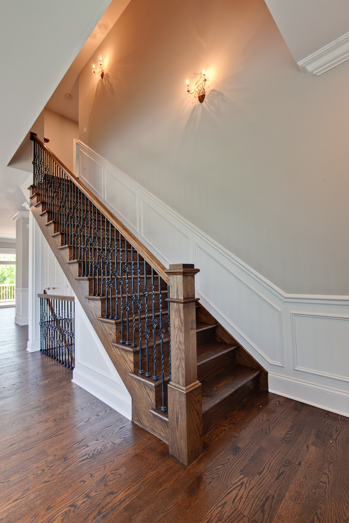 1747 Greenwood Road Glenview, IL 60026 - Photo 6 of 46 a view of entryway and hall with wooden floor