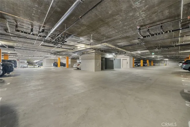 a view of parking garage