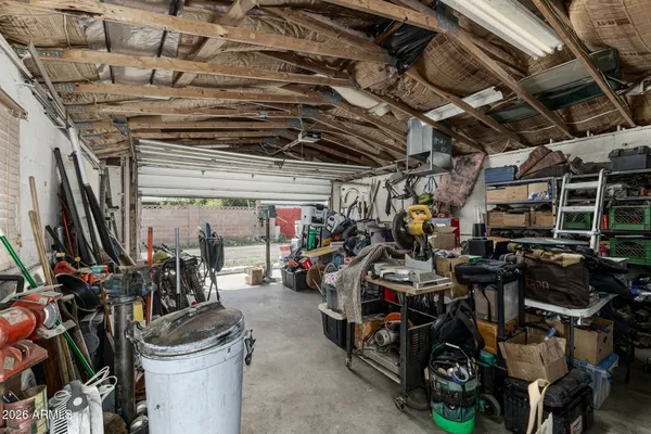 a view of a storage room with a lot of stuff