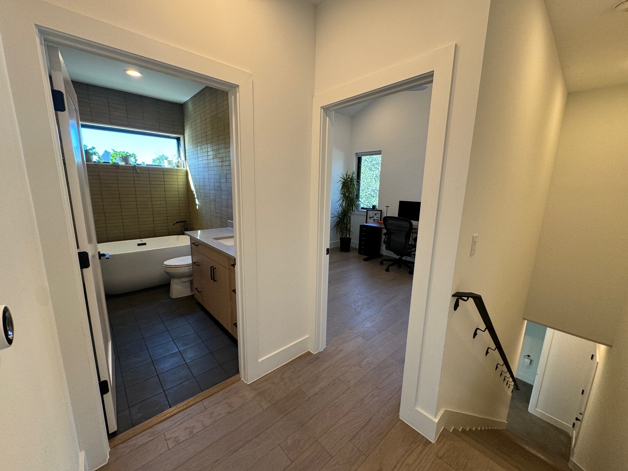 1204 Redd Street, Unit 2 Austin, TX 78745 - Photo 9 of 18 Upstairs 2 bedrooms and full bathroom