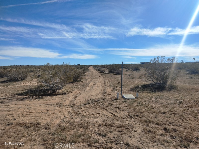 60649 Stagemans Road Landers, CA 92285 - Photo 2 of 4 a view of a dry yard with wooden fence