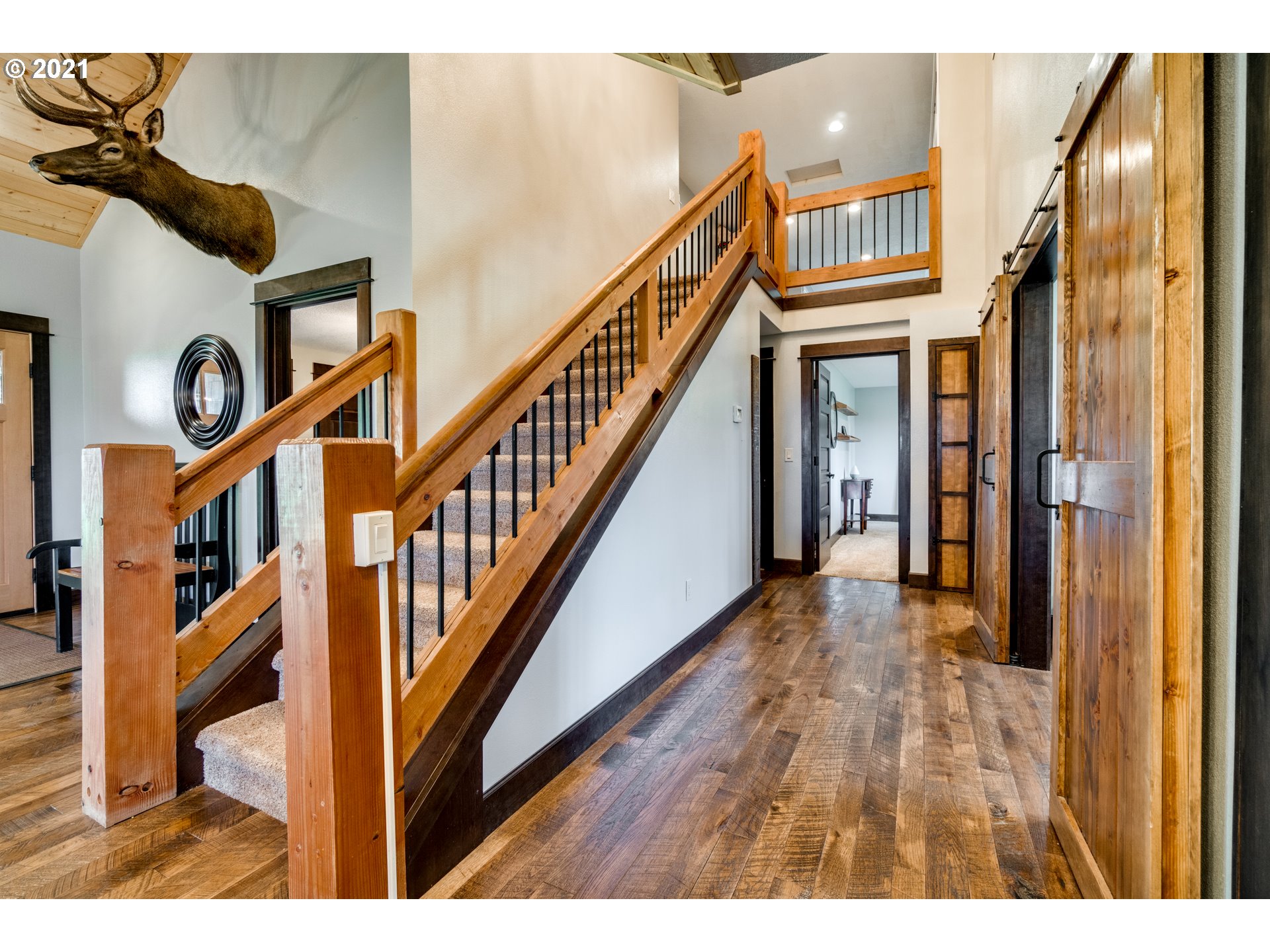 47280 Southeast Coalman Road Sandy, OR 97055 - Photo 13 of 32 a view of an entryway with wooden floor