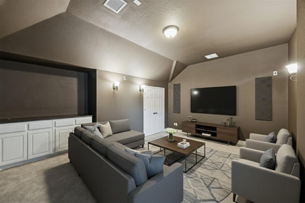 3608 Acropolis Way Plano, TX 75074 - Photo 23 of 40 a living room with furniture and a flat screen tv