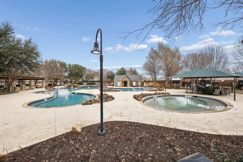 3608 Acropolis Way Plano, TX 75074 - Photo 40 of 40 a view of a swimming pool with a yard