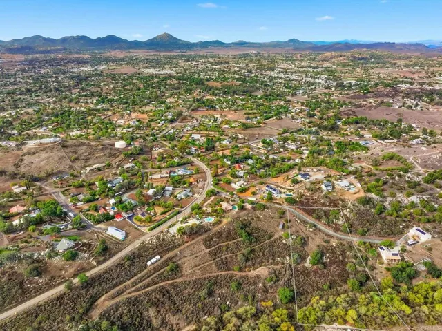 a view of city and mountain
