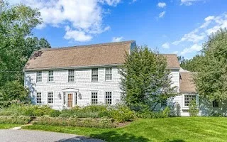 a aerial view of a house