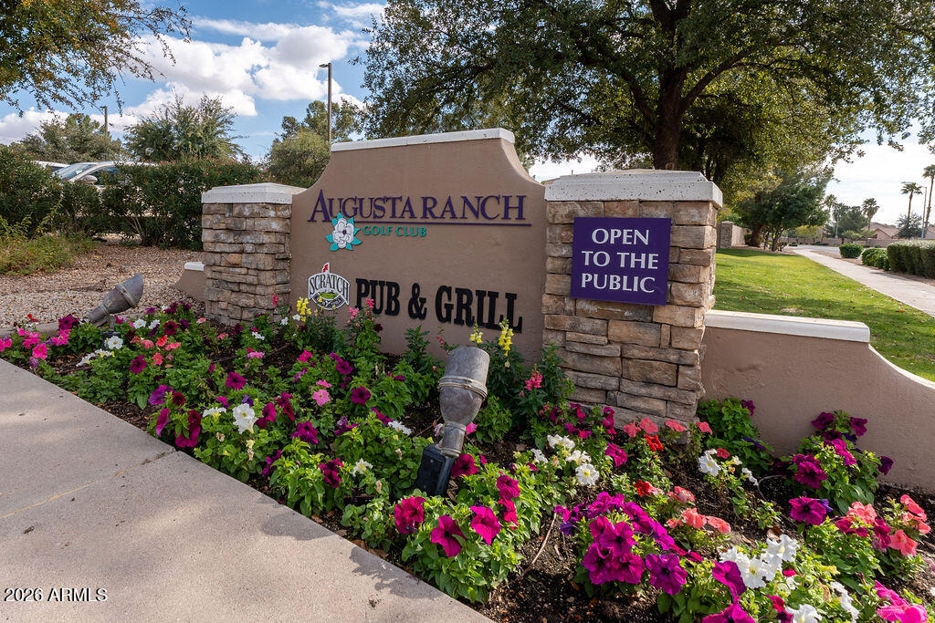 2024 South Baldwin, Unit 64 Mesa, AZ 85209 - Photo 24 of 25 a view of sign board with flower around