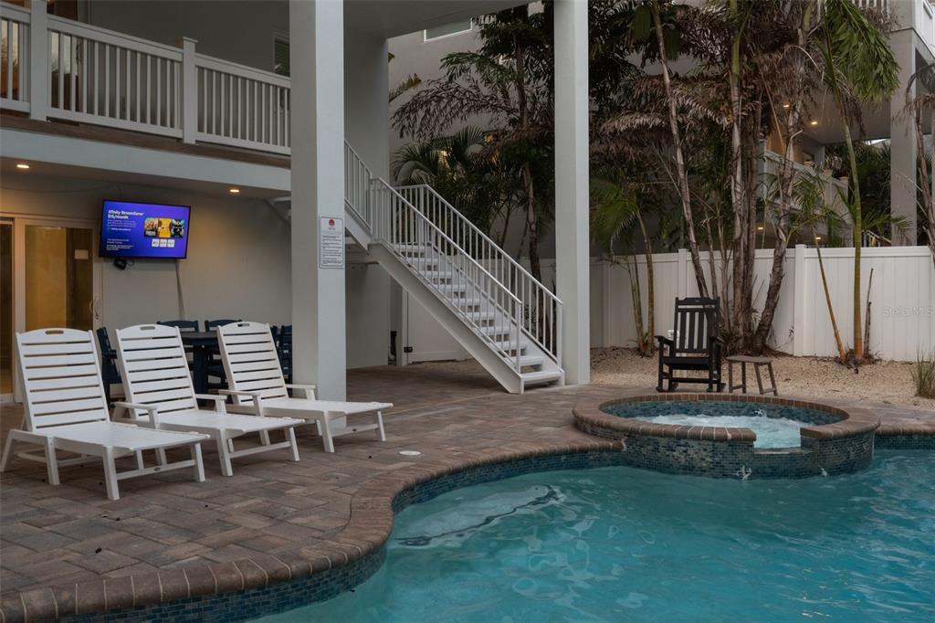 538 Canal Road Sarasota, FL 34242 - Photo 46 of 49 a view of swimming pool with seating space