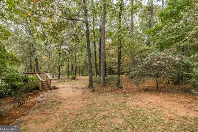 a view of outdoor space with trees