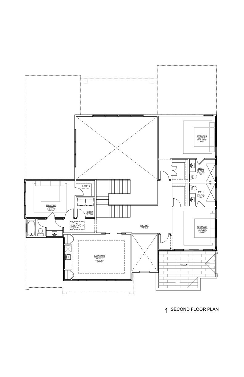 1457 Confederate Road Houston, TX 77055 - Photo 5 of 5 Second Floor Plan
