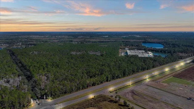a view of city and mountain