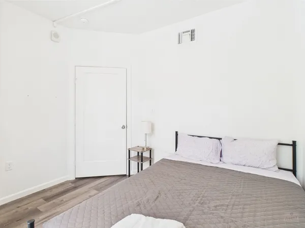 a view of a room with an empty space