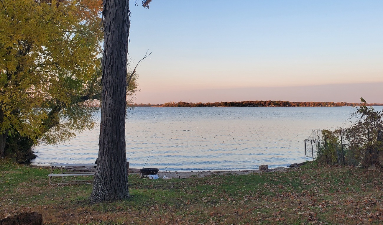 91 Lippincott Road Fox Lake, IL 60020 - Photo 37 of 40 a view of a lake from a yard
