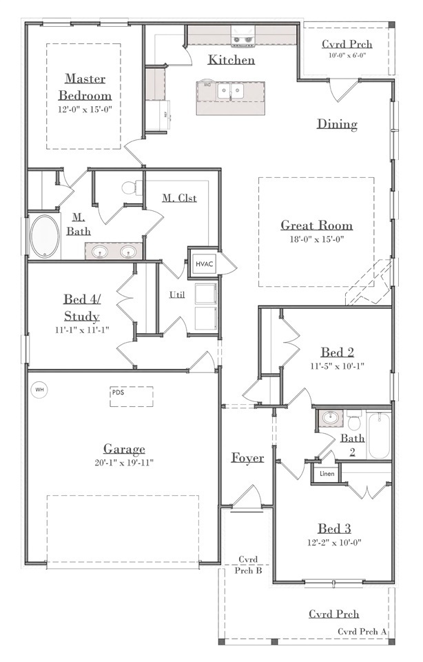1036 Pheasant Circle Foley, AL 36535 - Photo 23 of 24 1815 Floor plan