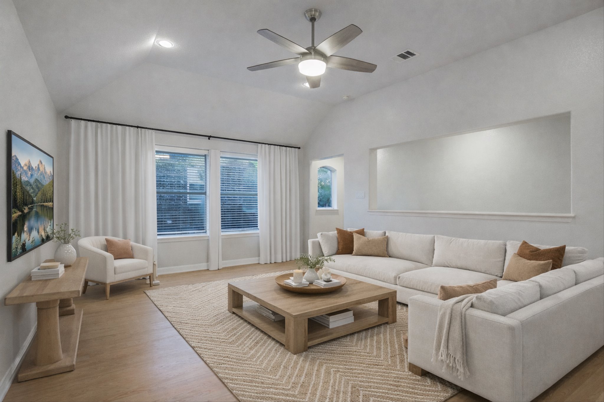 2300 Village View Loop Pflugerville, TX 78660 - Photo 9 of 25 a living room with furniture and a flat screen tv