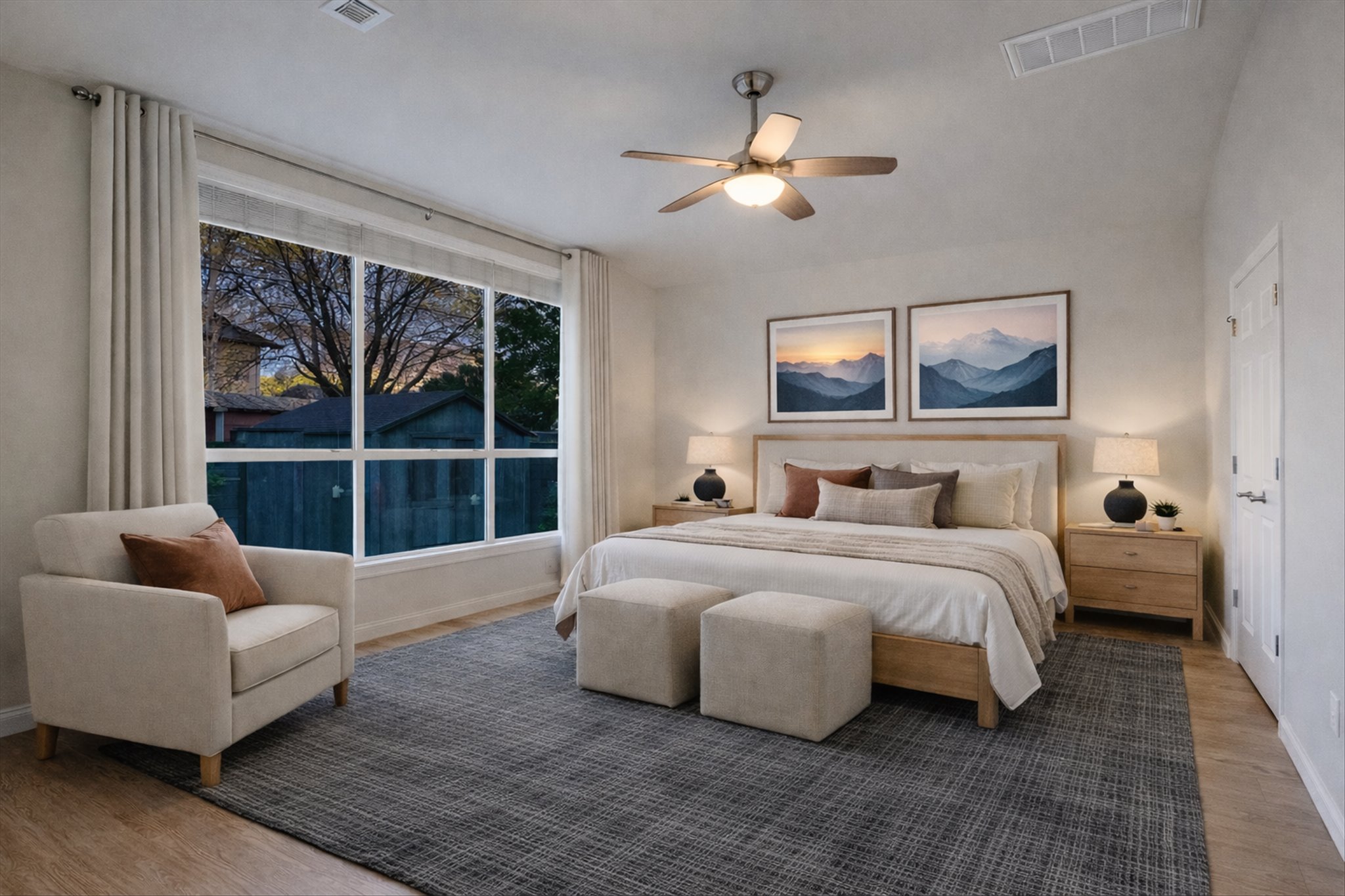 2300 Village View Loop Pflugerville, TX 78660 - Photo 10 of 25 a spacious bedroom with a bed and glass window