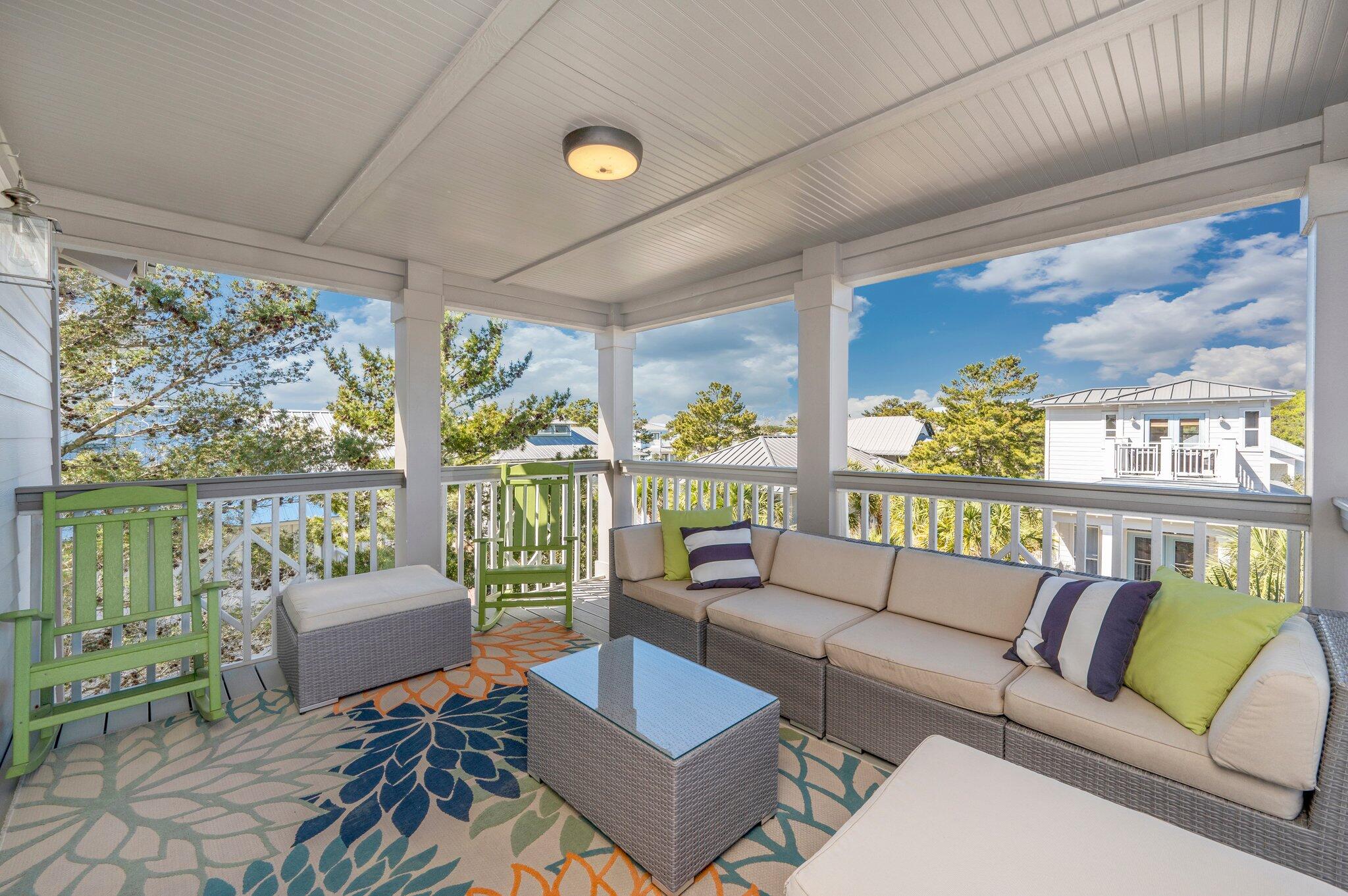 212 Seacrest Beach Boulevard East Inlet Beach, FL 32461 - Photo 28 of 43 Covered Deck on 3rd Floor