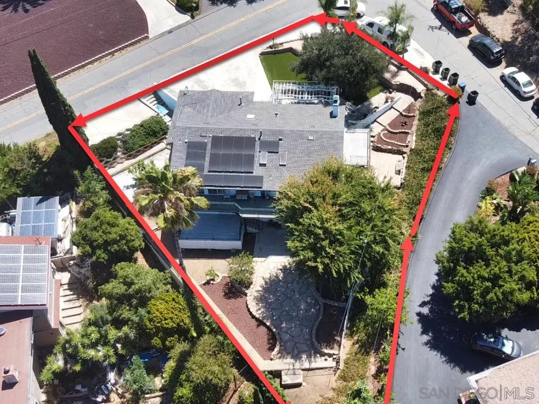 3606 Hartzel Drive Spring Valley, CA 91977 - Photo 5 of 75 the lines are an estimate of the property lines