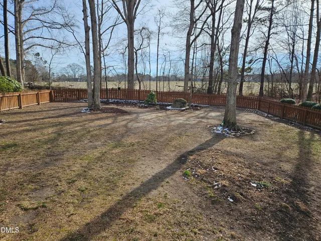 a view of park with trees