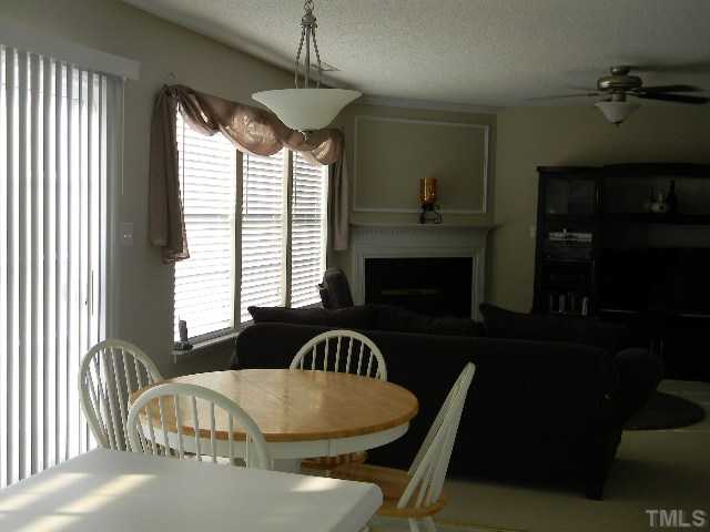 View of the living/family room from the kitchen.