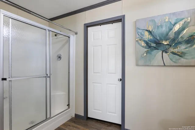 a view of a walk in closet