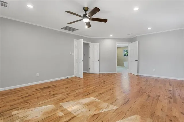 a view of an empty room