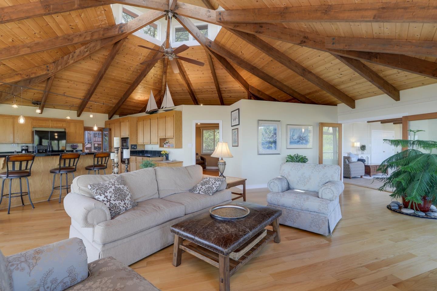 18503 Favre Ridge Road Los Gatos, CA 95033 - Photo 11 of 40 a living room with furniture and a ceiling fan